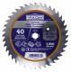 Circular Saw Blade, 7-1/4" 40 Teeth