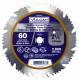 Circular Saw Blade, 7-1/4" 60 Teeth